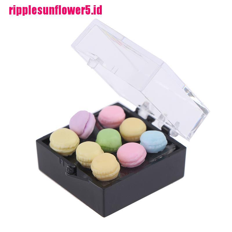 1 Set Miniatur Macaron Tea Snacks Skala 1: 12 Untuk Dekorasi Dapur Rumah Boneka