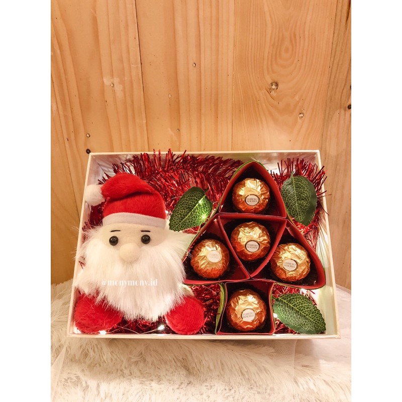 

Hadiah Natal Boneka Santa Set pohon natal coklat