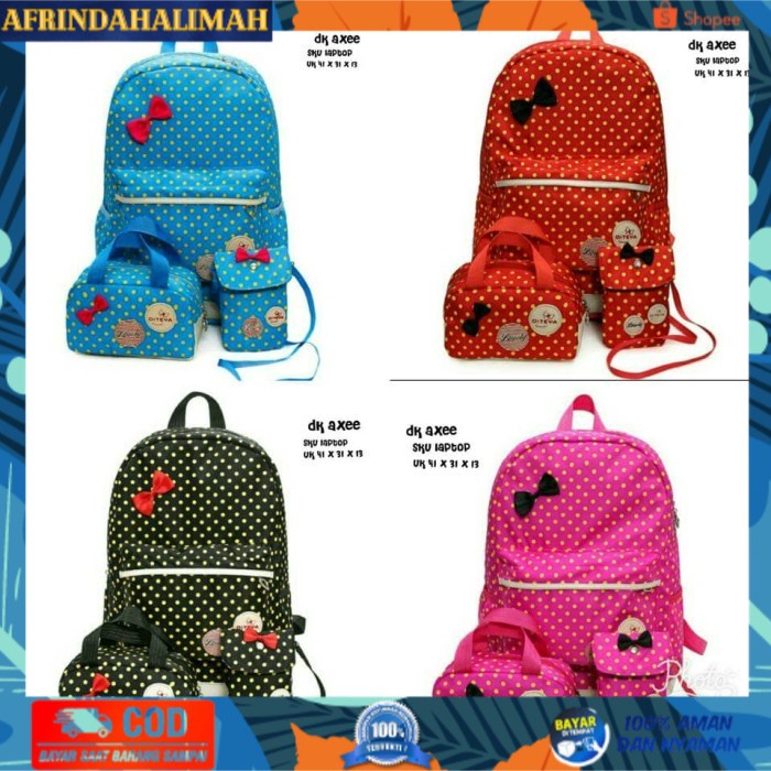 

TERBARU, TERMURAH- RANSEL TAS ANAK SEKOLAH SET 3IN1