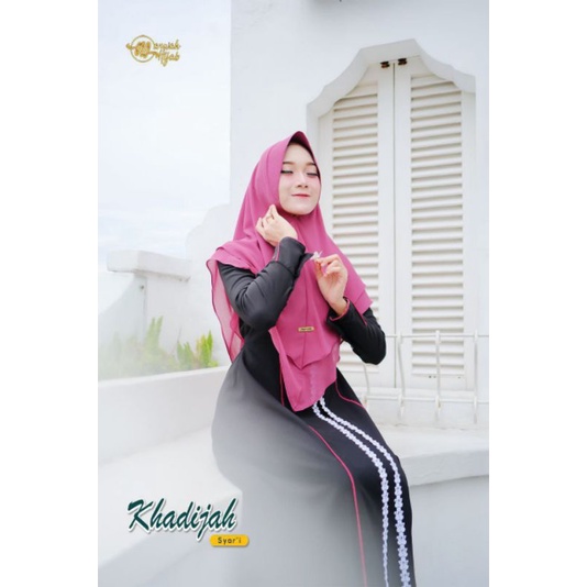 Khadijah Syari Khimar / Set Syari Original Marwah / Syari Wanita