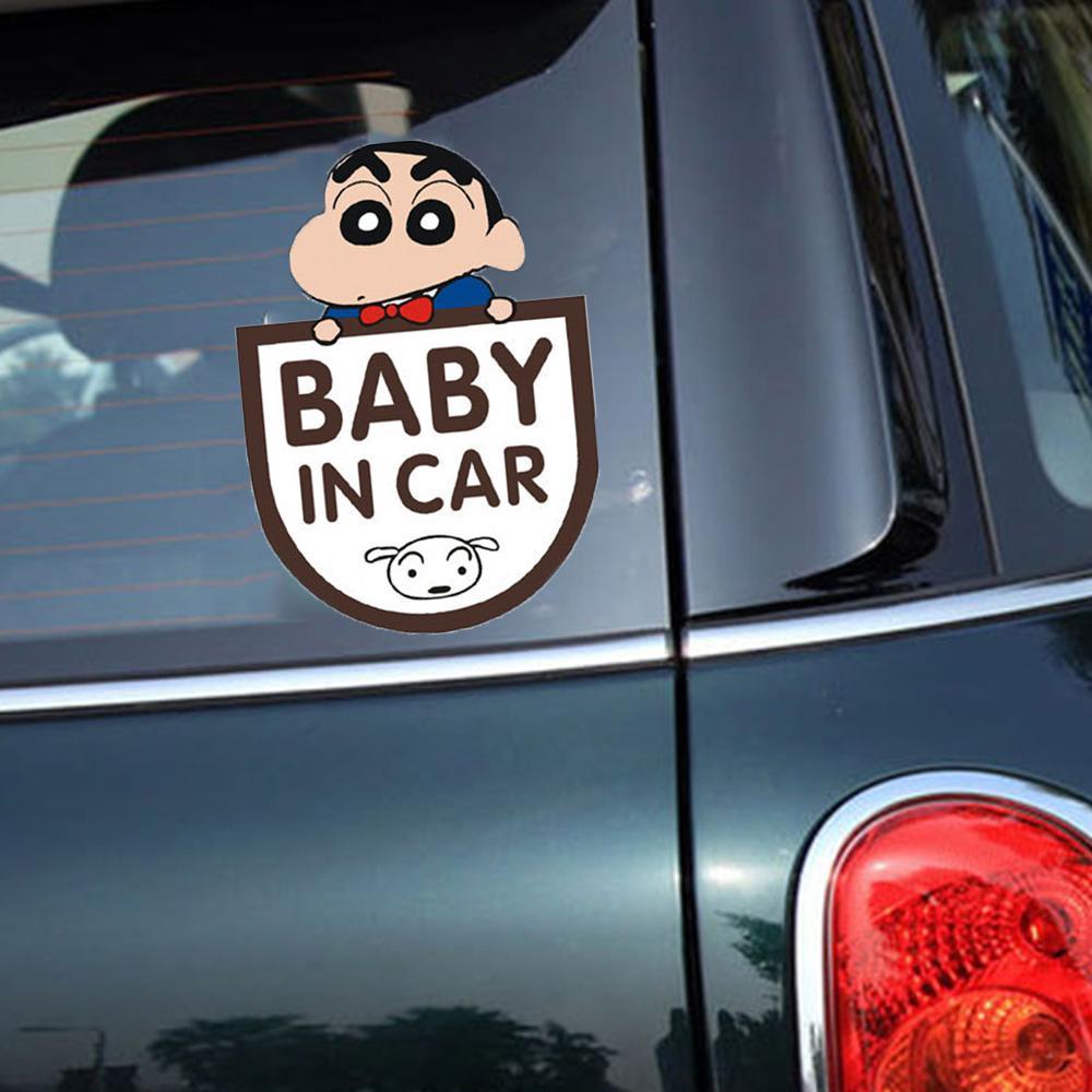 Rebuy Baby In Car Kartun Crayon Shinchan Doraemon Stiker Mobil