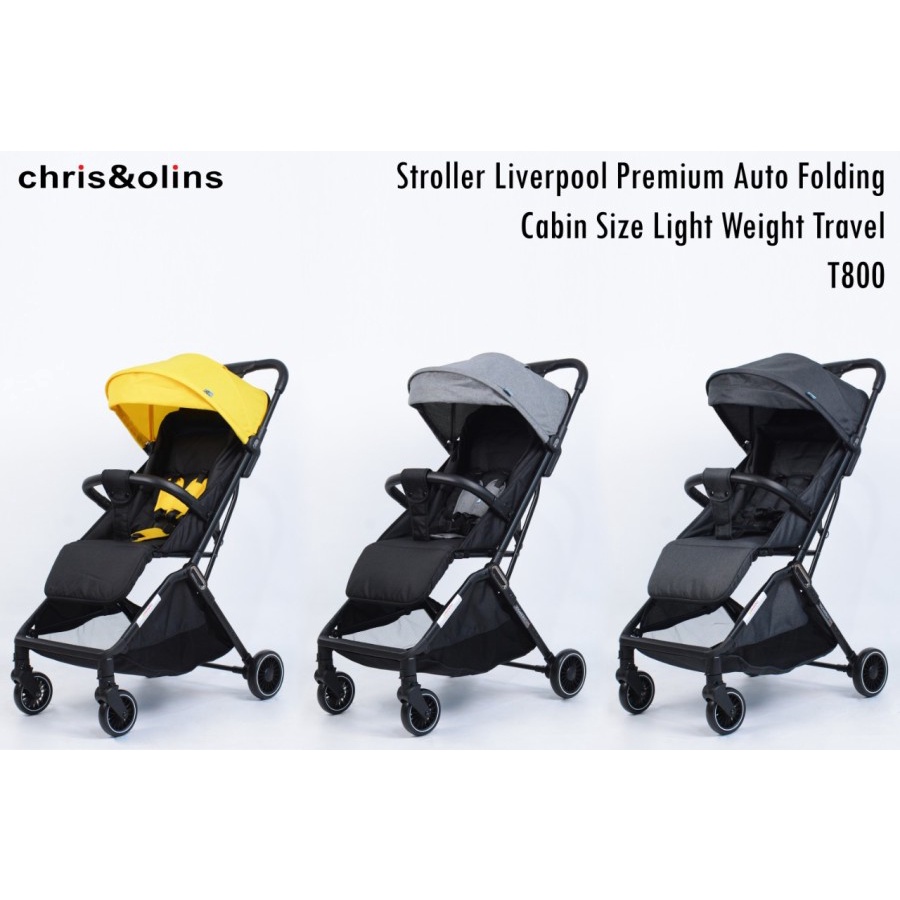 STROLLER CHRIS OLINS LIVERPOOL T-800 Premium Auto Folding Cabin Size