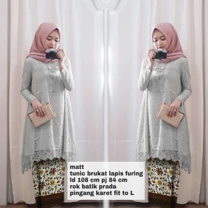 Murah Abis Set Safitri Grey Hijab 0152 Rki Baju Gamis Wanita Muslim Terbaru