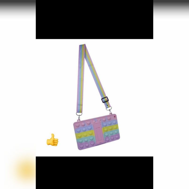 SAMSUNG TAB A inc 2019 T295 T290 SILIKON CASE POP IT RAINBOW + PLUS TALI