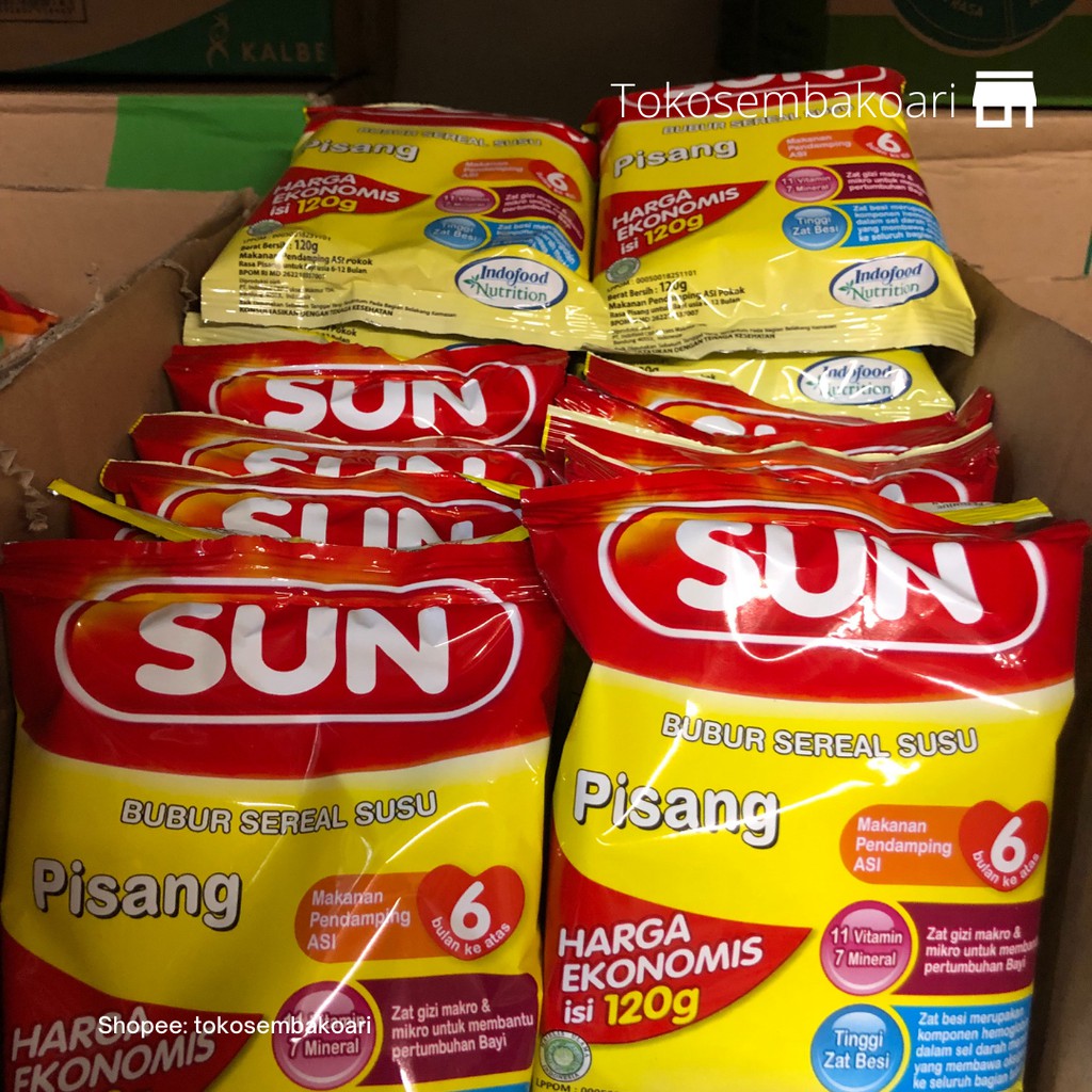 Sun Bubur Sereal Susu 120 g | Bubur Sun