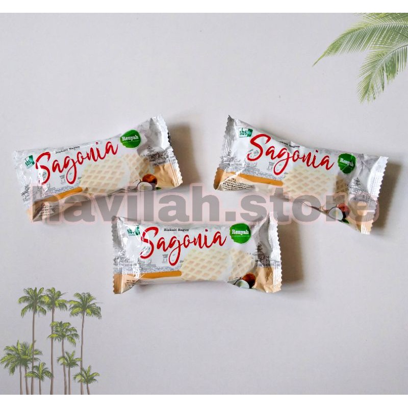 Biskuit Sagon Sagonia Rasa Kelapa Sagon 1 Box isi 12pcs