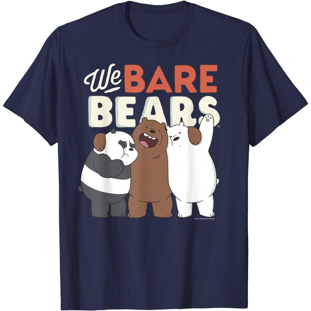 Kaos Anak CN We Bare Bears Group Shot Logo Pakaian Fashion Baju Atasan Anak Laki Perempuan Cowok Cew