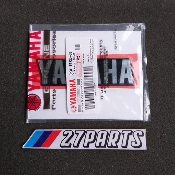 EMBLEM YAMAHA COVER BOX AKI RX KING GOLD 2002 ORIGINAL