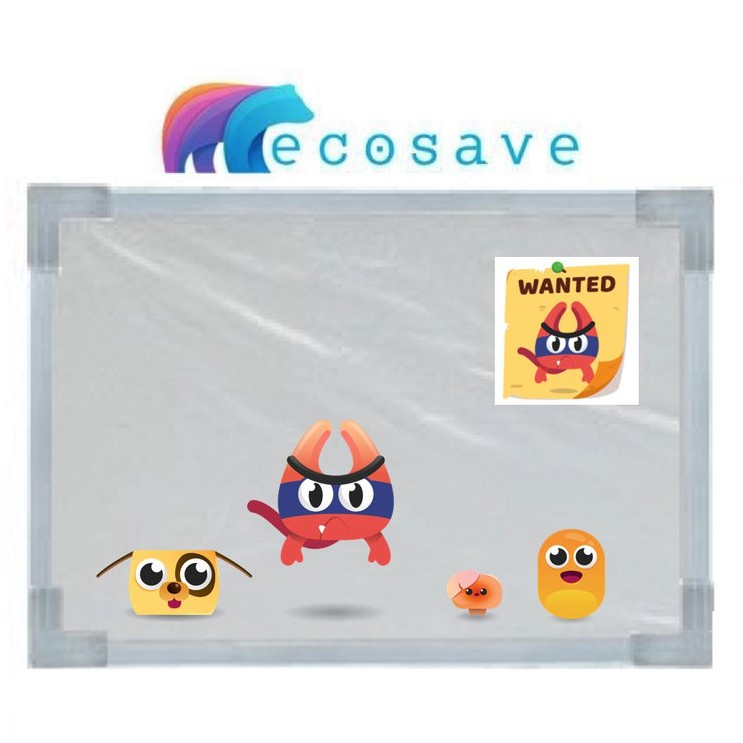 

Whiteboard Mini Non Magnetik EcoSave 20x30 cm Papan Tulis 20 x 30