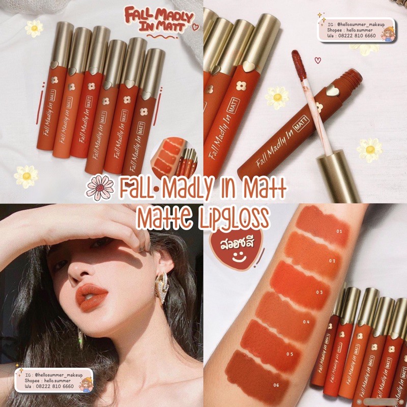 [ORI THAILAND] Kiss Beauty Fall In Madly Matt Matte Lipstick