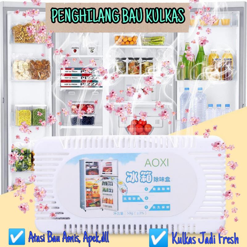 PENGHARUM KULKAS ALAMI Penghilang Bau Kulkas freezer Deodorizer Lemari Es Pencegah ATASI BAU
