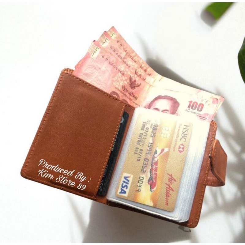 DOMPET KARTU CARD HOLDER PRIA WANITA MURAH MERIAH  - KANCING