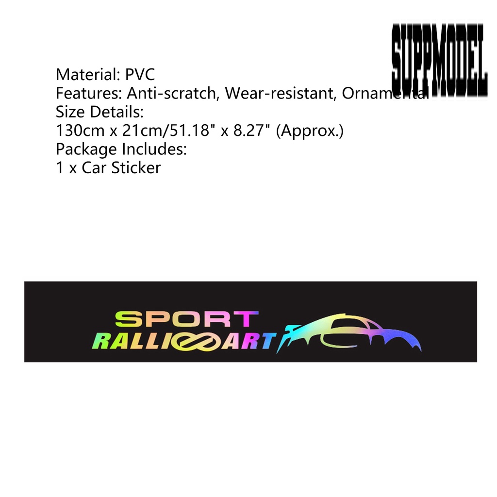 Stiker Vinyl Motif Tulisan Good Visual Effect Tahan Panas Untuk Kaca Depan Mobil