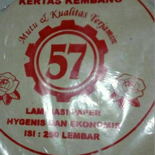 KERTAS NASI ALAS NASI PIRING ROTAN