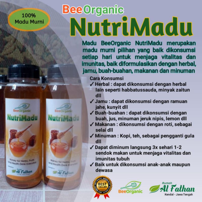 

Madu Murni Grade A | BeeOrganic NutriMadu | Madu hutan asli bukan ternak