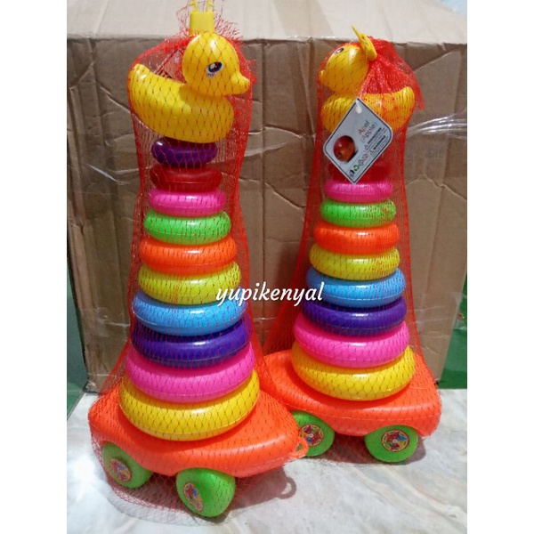 Mainan Ring Donat Roda Bebek Besar Susun