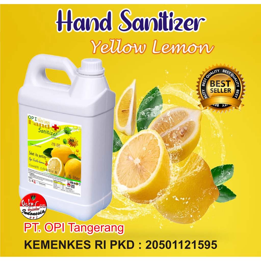 Hand sanitizer 5 liter 100ml , 500ml , 1 Liter varian Cair atau Spray varian berat tidak Lengket ditangan isi ulang Alkohol 70%-75% (KEMENKES) tersedia varian wangi juga yang bisa dipilih semua anti bakterial