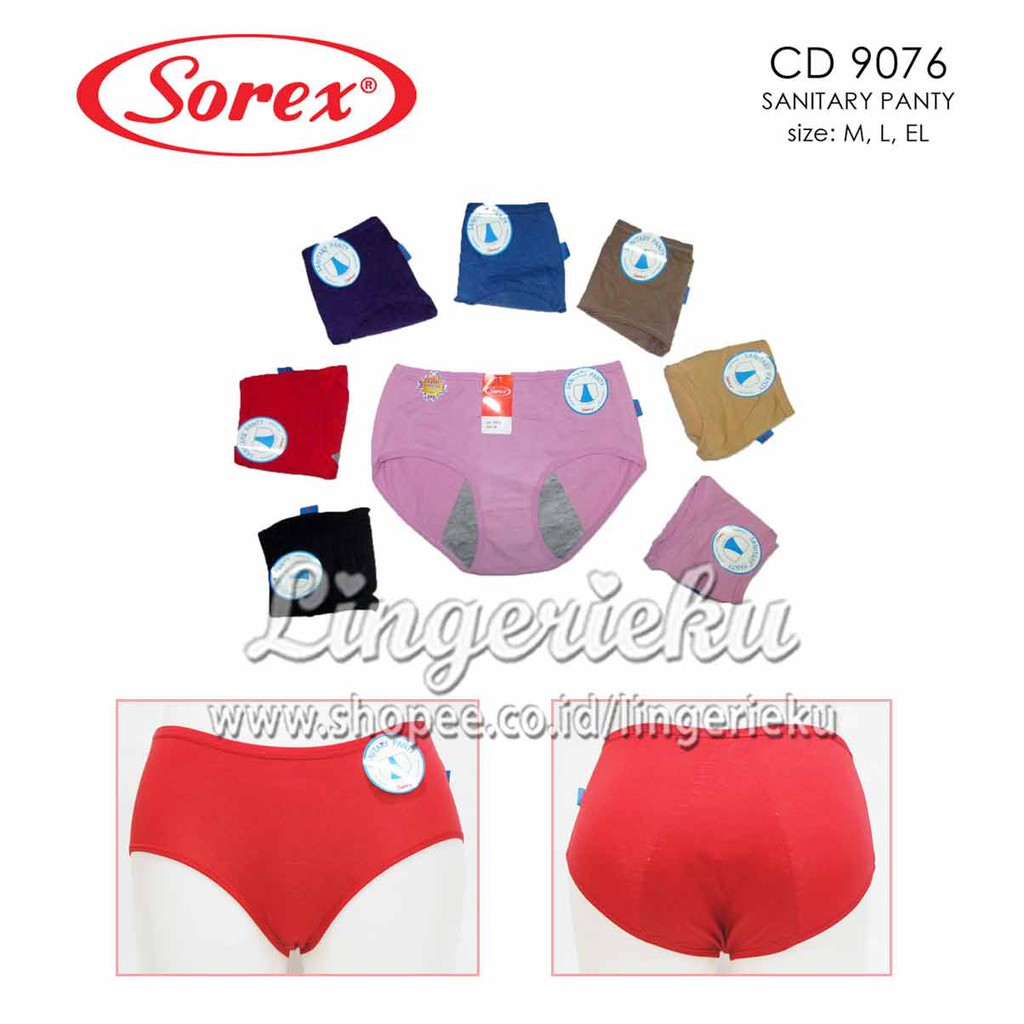 Sorex 9076 CD Celana Dalam Wanita Menstruasi Haid Ukuran M L XL
