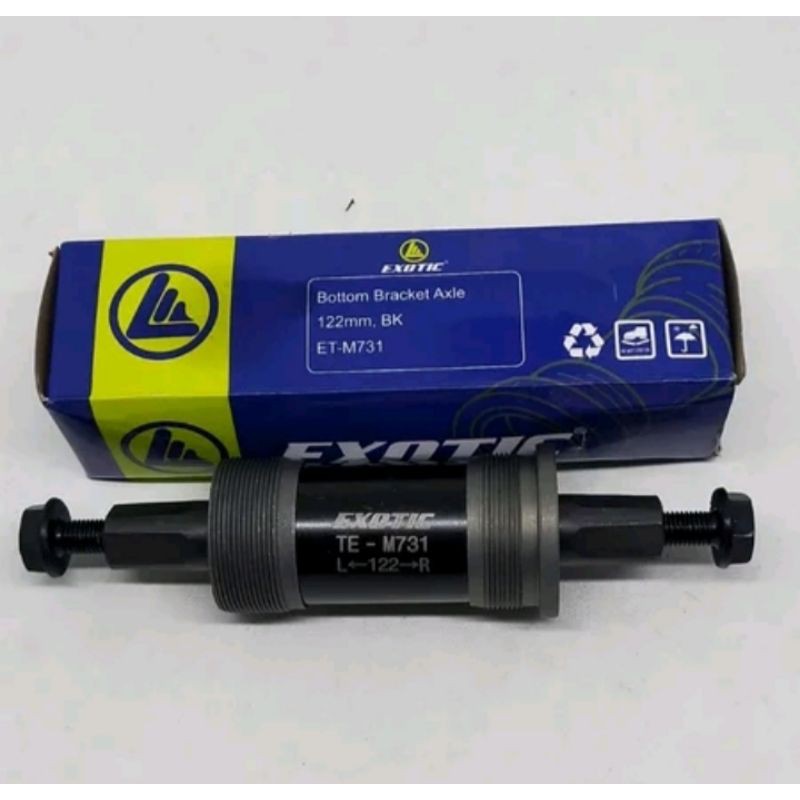 BB As Tengah Kotak Bearing Melano Exotic sepeda minion lipat gunung mtb 122 127 Bottom Bracket