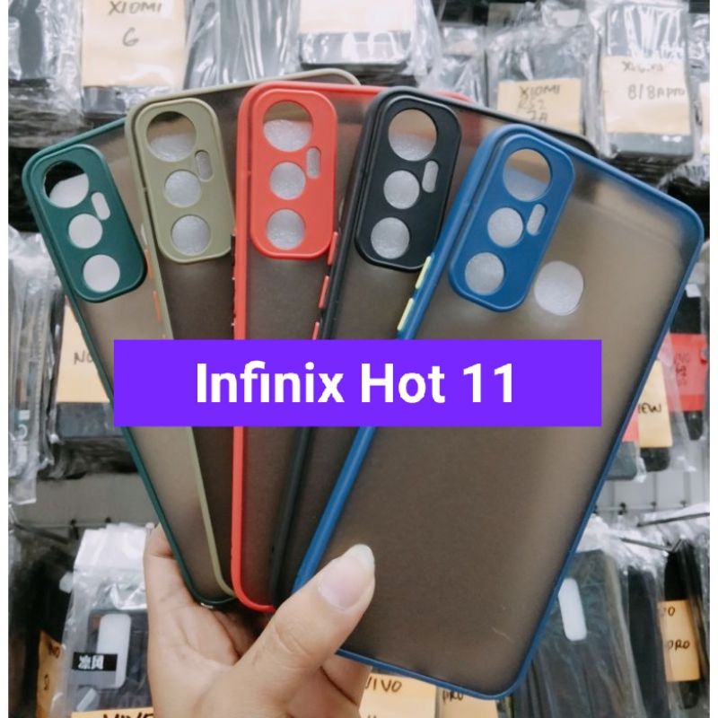 Case Hybrid + Pelindung Kamera Untuk Handphone Infinix : Hot 8, Hot 9, Hot 9 Play, Hot 10, Hot 10S, Hot 10 Play, Hot 11, Hot 11S, Hot 11 NFC  dan Hot 11 Play.