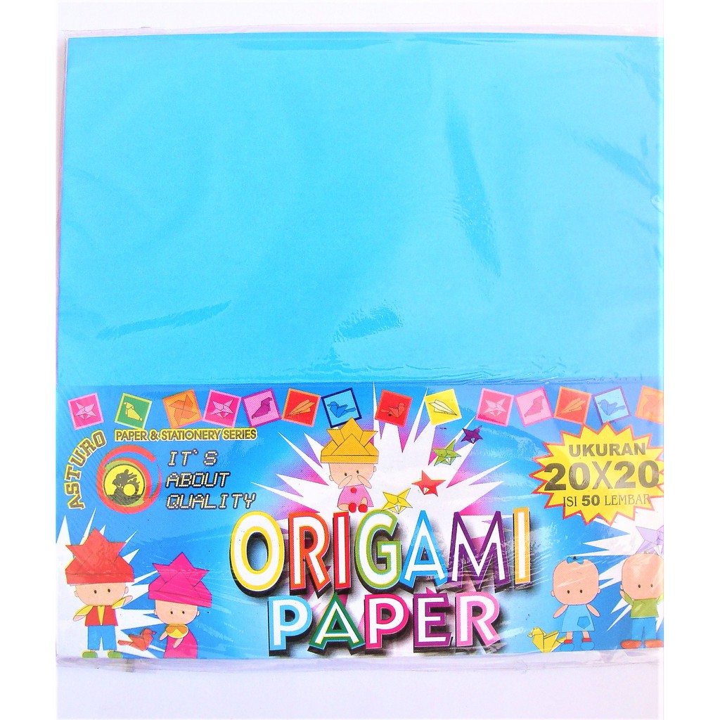  Kertas  Origami ASTURO  20X20 cm Isi 50 Lembar Shopee 