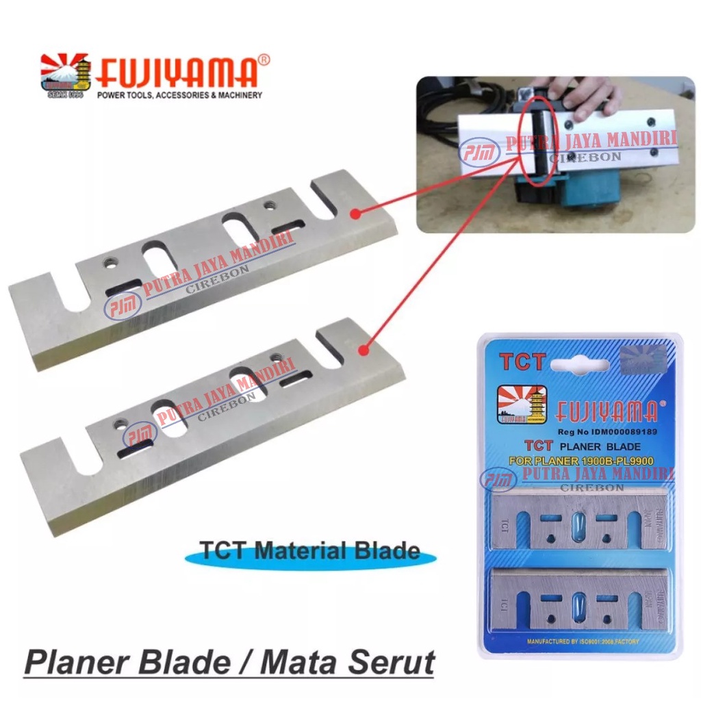 Mata Pisau Serut TCT Fujiyama/Mata Pisau Ketam/ TCT Planer Blade