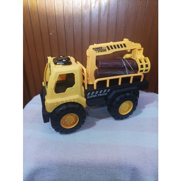 mainan anak mobil truck kayu