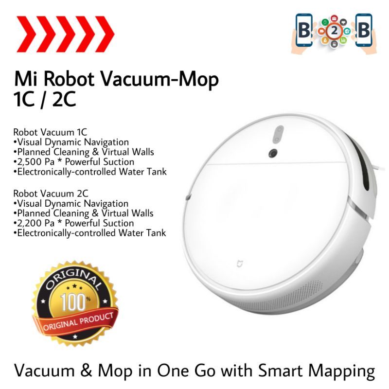 MIJIA ROBOT VACUUM MOP 1C / 2C SMART VACUM CLEANER  - MIJIA 1C not G1