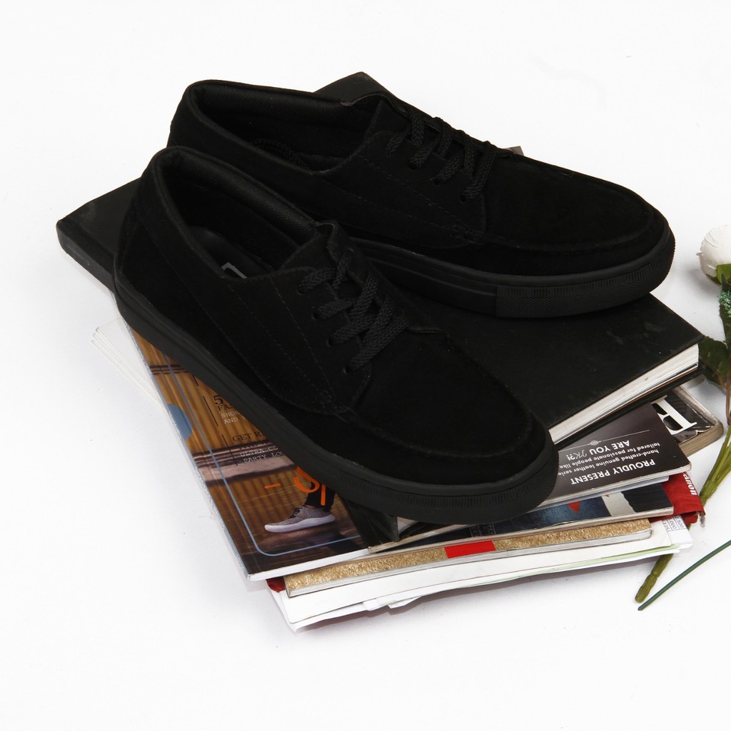 Garp Black | Sepatu Vintage Klasik Sporty Pria/Cowok/Men - Derby Original Footwear | FORIND x Monday