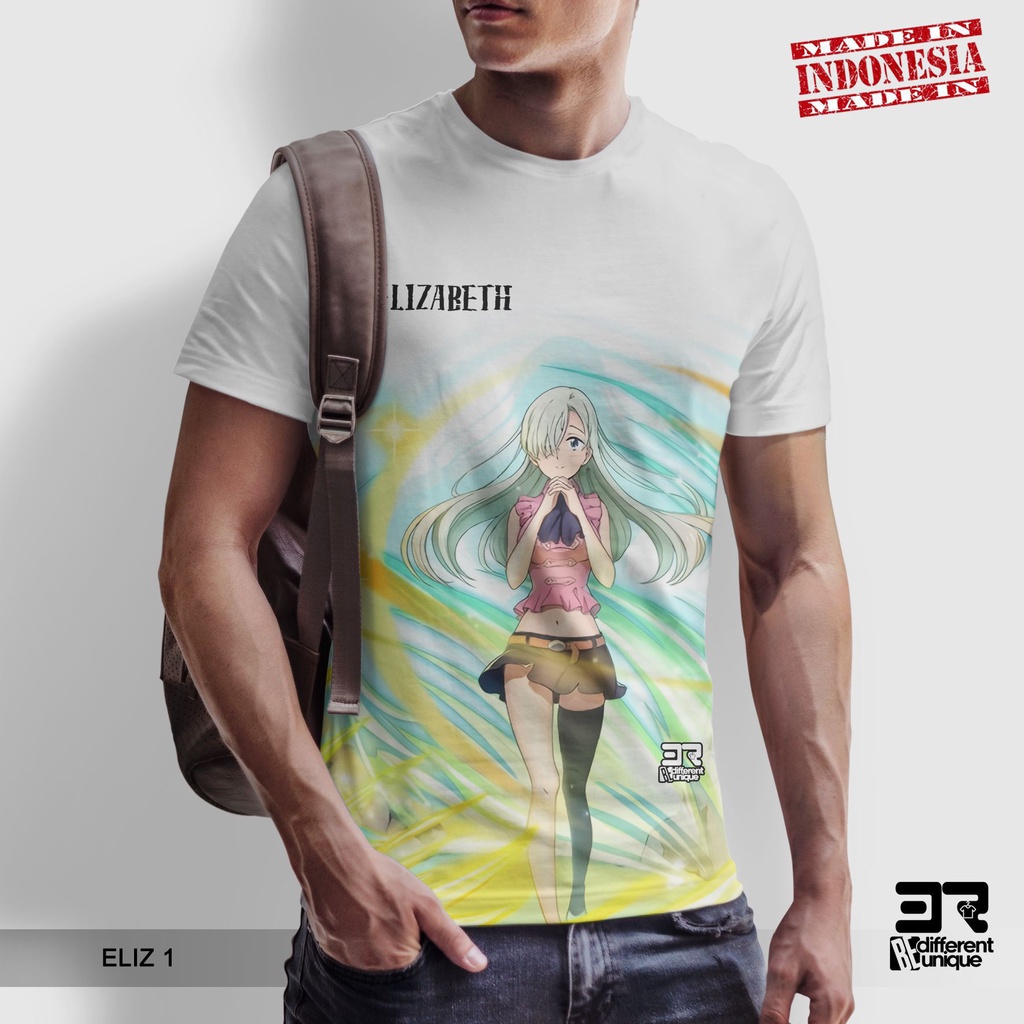 [ COD ] KAOS PRINTING GAMBAR ANIME Nanatsu no Taizai ELIZABETH 1 - BAJU KARTUN ANIMASI MANGA Seven D