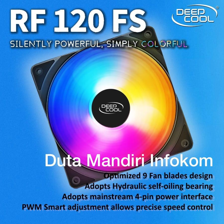 Deepcool RF120 FS Fixed RGB Led Fan Case 120mm 4 Pin PWM - Fan RGB