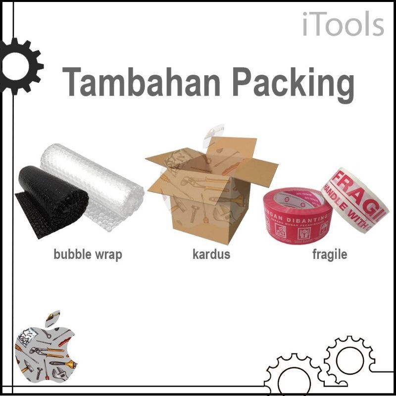 

Tambahan packing KARDUS n BUBBLE WARP