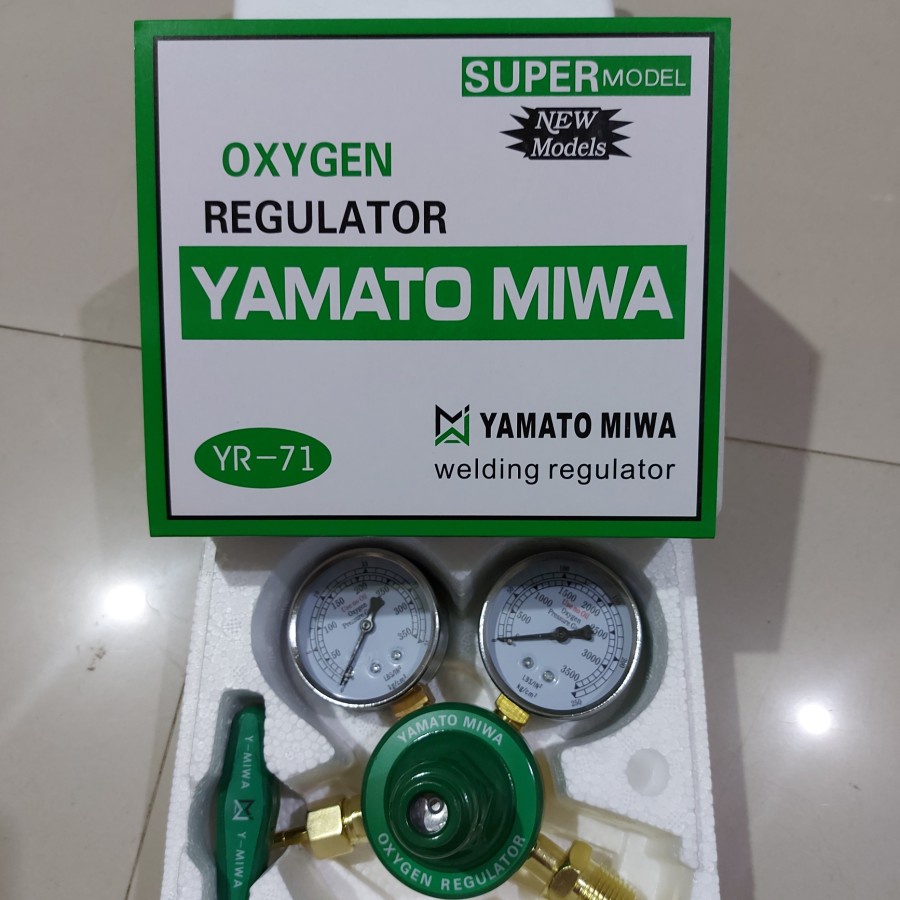 Regulator Oksigen Las Regulator Medis Oxygen O2 Tabung Besar Murah YAMATO SANGYO