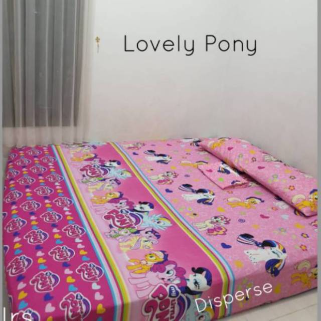 Sprei yellow giraffte kuda pony sprei anak