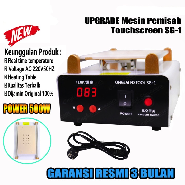 Sparator ONGLAI FIXTOOL SG-1 Mesin Pemisah lcd vaccum Pemisah Touchscreen