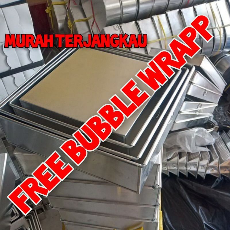 (HARGA PROMO !!!..)LOYANG BOLU KOTAK PERSEGI 10x10x7 12x12x7 14x14x7 16x16x7 18x18x7 20x20x7 22x22x7 24x24x7 MURAH TERJANGKAU ALUMINIUM ASLI