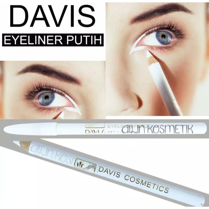 Eyeliner Davis Putih - Pensil Alis Davis Putih