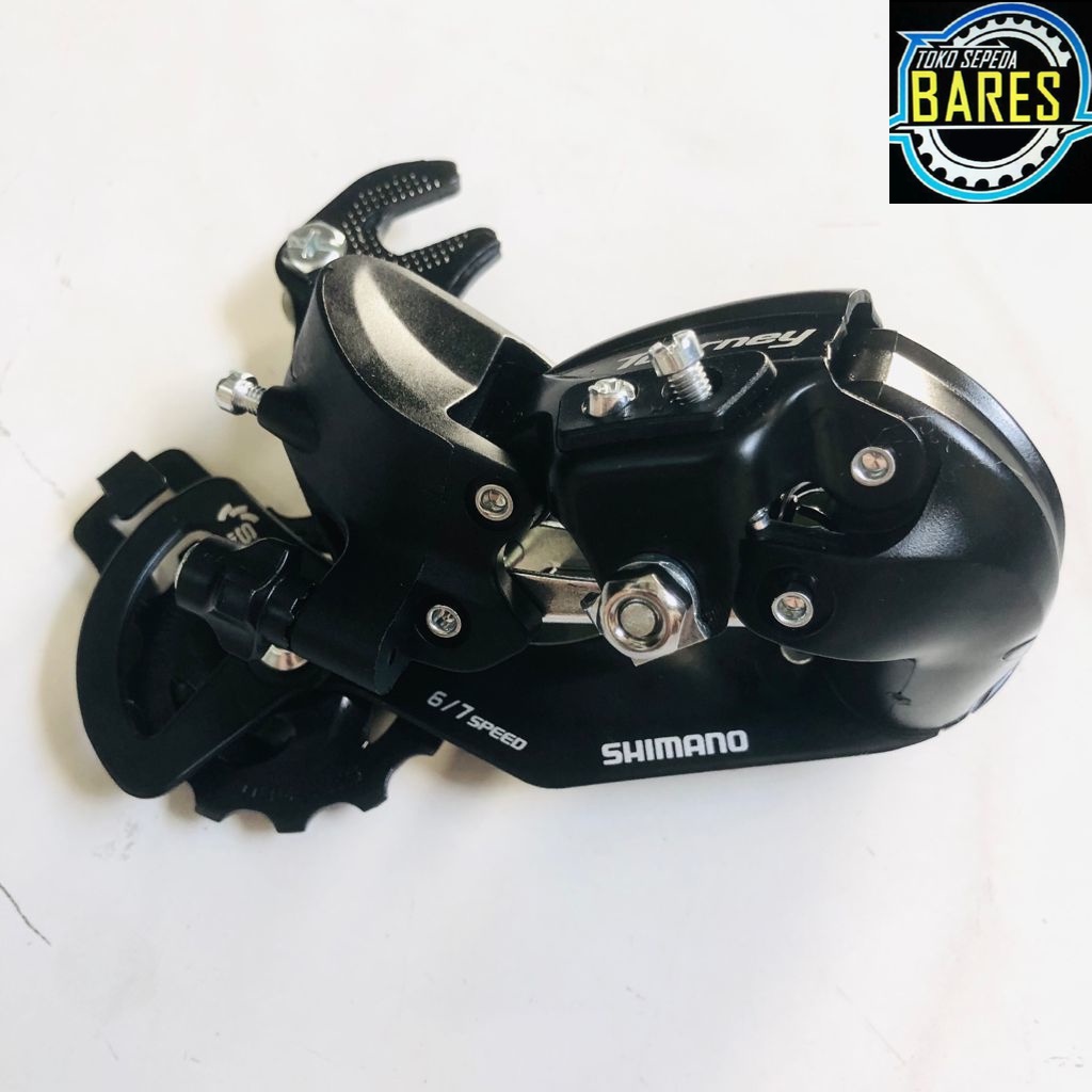 RD / Rear Derailleur Sepeda Shimano Tourney TY300 SIS 6 - 7 Speed / Letter S Jepit / Baut