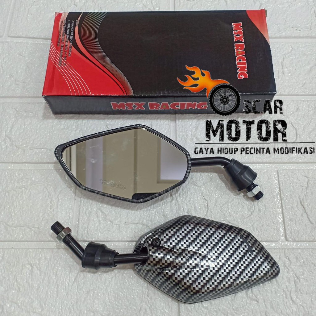 Spion Carbon Model Jupiter Mini Karbon Universar Honda Yamaha Beat Mio Scoopy Vario Nmax Fino Gnio Motor