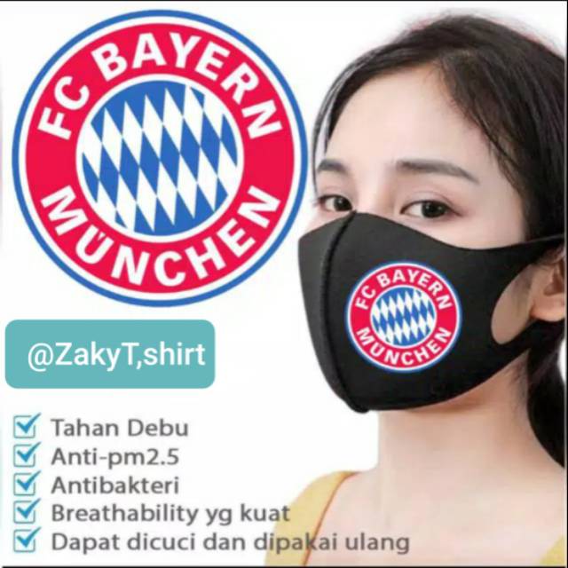 Masker Scuba Grade A +Logo Team Bola