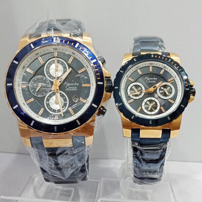 Terlaku Alexander Christie Original Couple 6141 Biru Rosegold