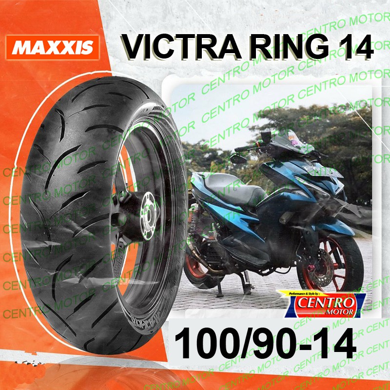 MAXXIS VICTRA 100/90-14 TUBELESS. 1PC BAN BELAKANG LEXI,VARIO 125,X-RIDE,BEAT FI