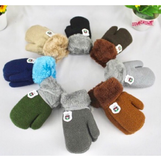 IMPORT MOLLAD Glove Leaf Kids Sarung Tangan Anak Rajut Wool Musim Dingin Winter Glove Leaf