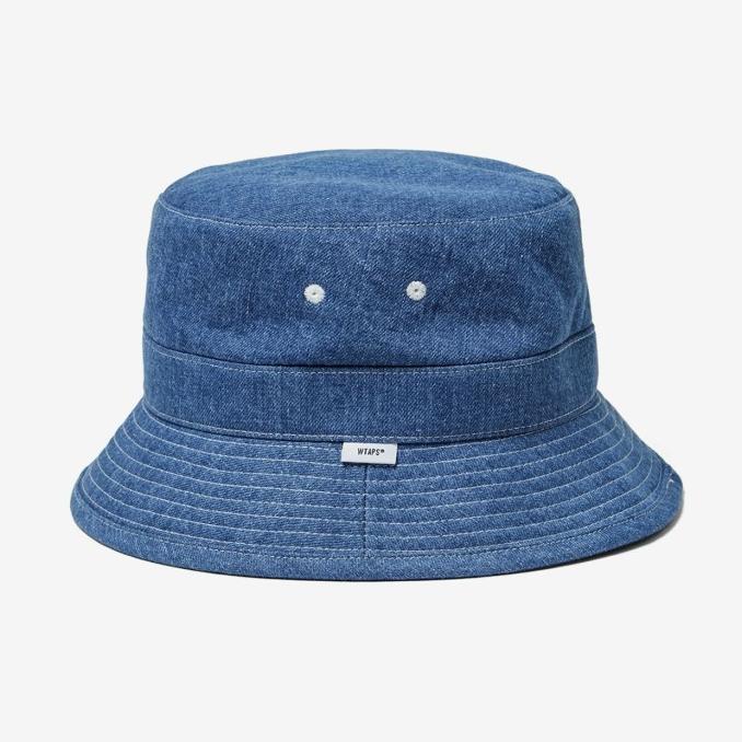 Topi Wtaps Bucket Hat 02 Cotton Denim Original Momentora