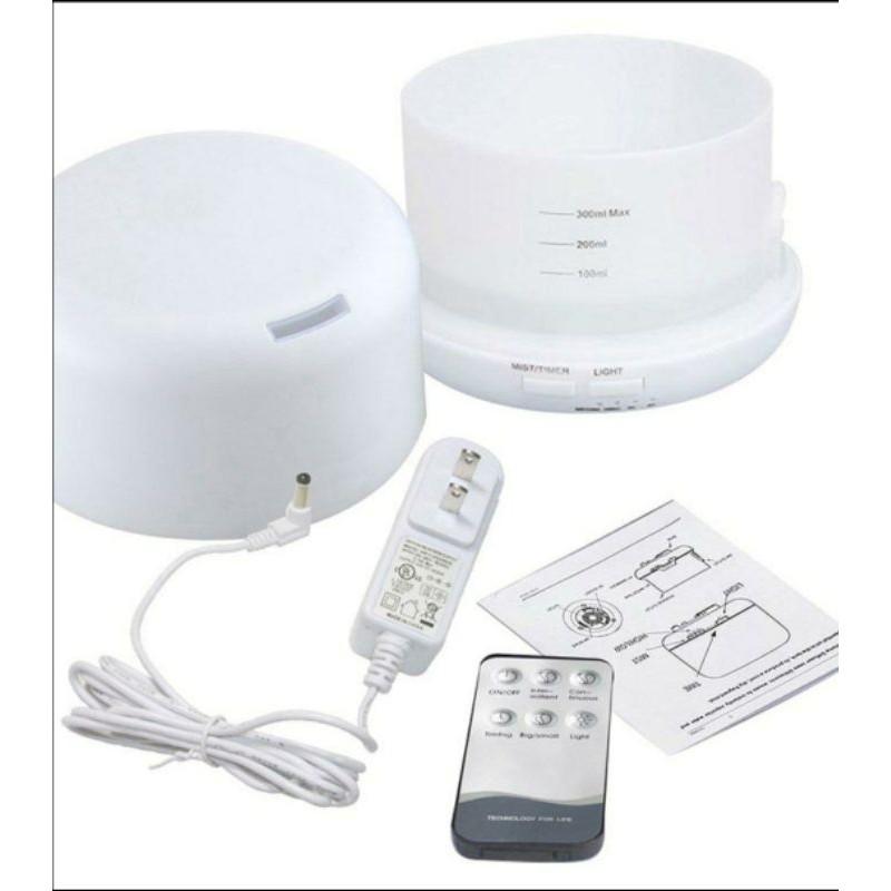 [100%ORIGINAL] TAFFWARE HUMIDIFIER ELEKTRIK + 7 LED REMOTE CONTROL-3