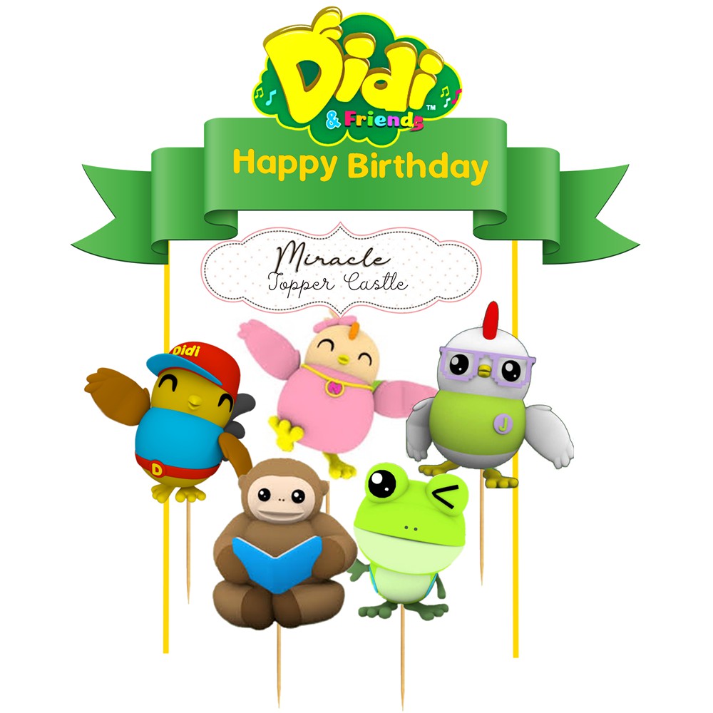 Didi And Friends Cake Topper