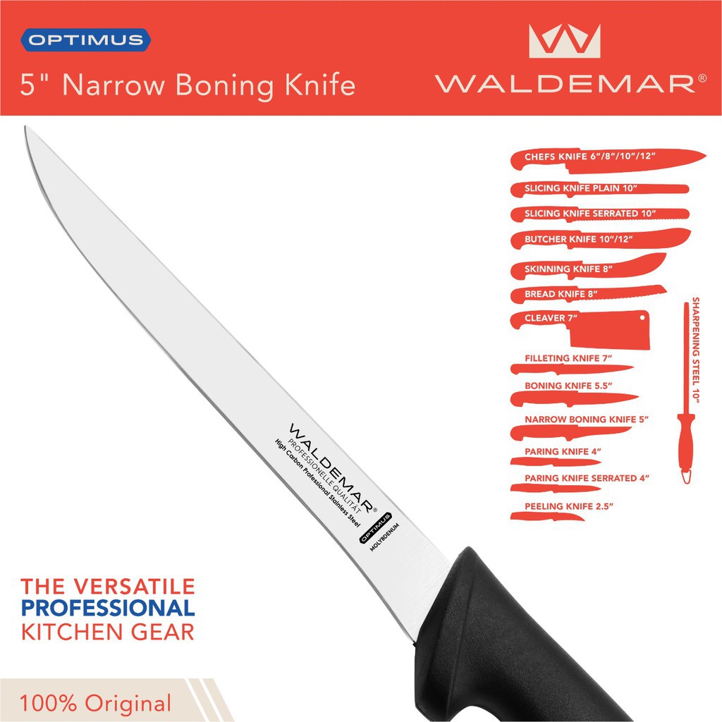 Pisau Daging Tulang Waldemar Optimus Narrow Boning Knife