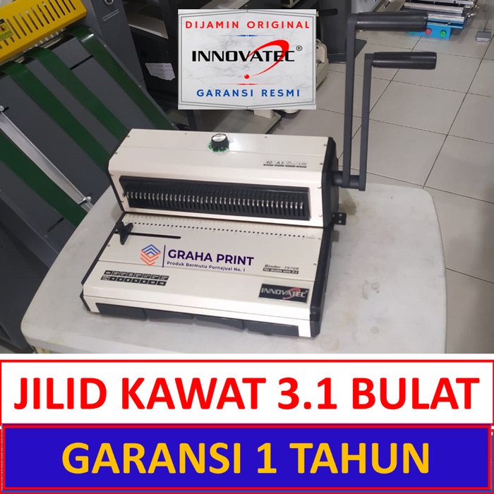 

Mesin Jilid Spiral 3:1 Bulat INNOVATEC Alat Binder Spiral Kawat F4