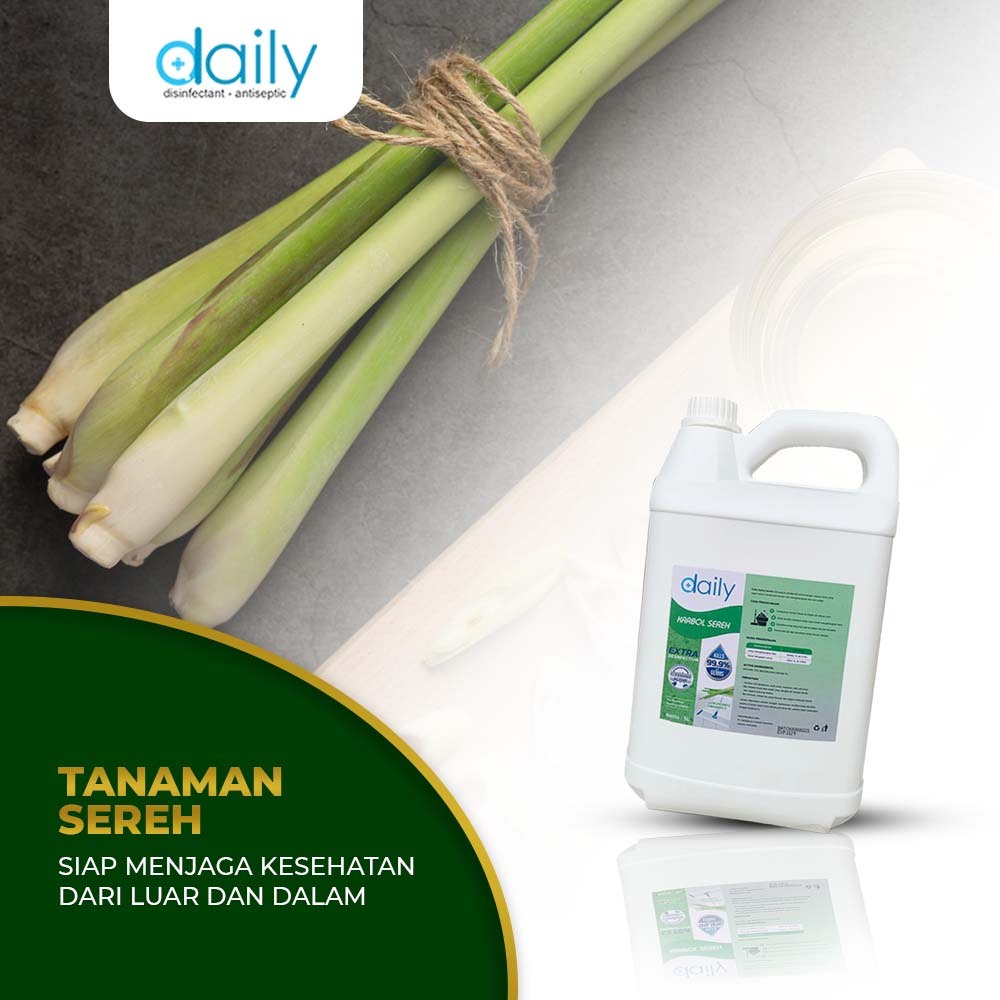 Karbol Sereh 5 Liter Karbol Premium Anti Bakteri Nyamuk Serangga Pembersih Lantai