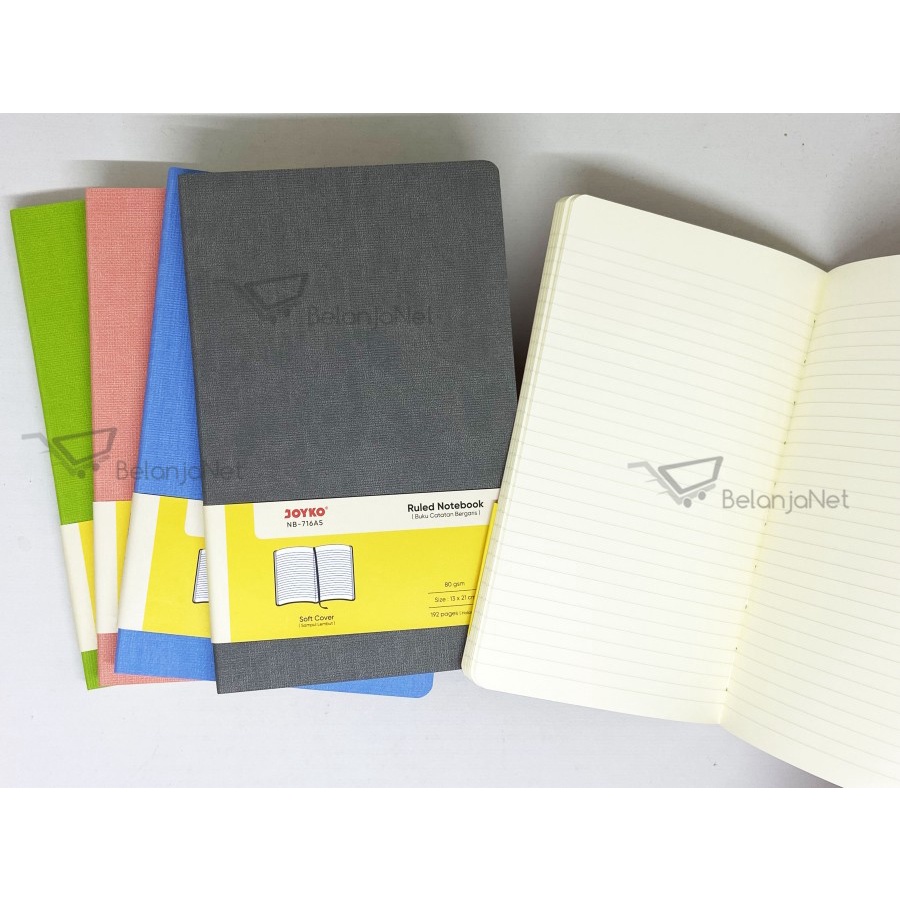 

Buku Tulis Catatan Bergaris | Ruled Notebook Joyko NB-716 A5 Soft Cov